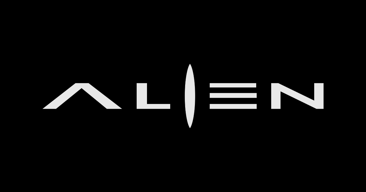 Alien-style lettering rendered with Alien Resurrection