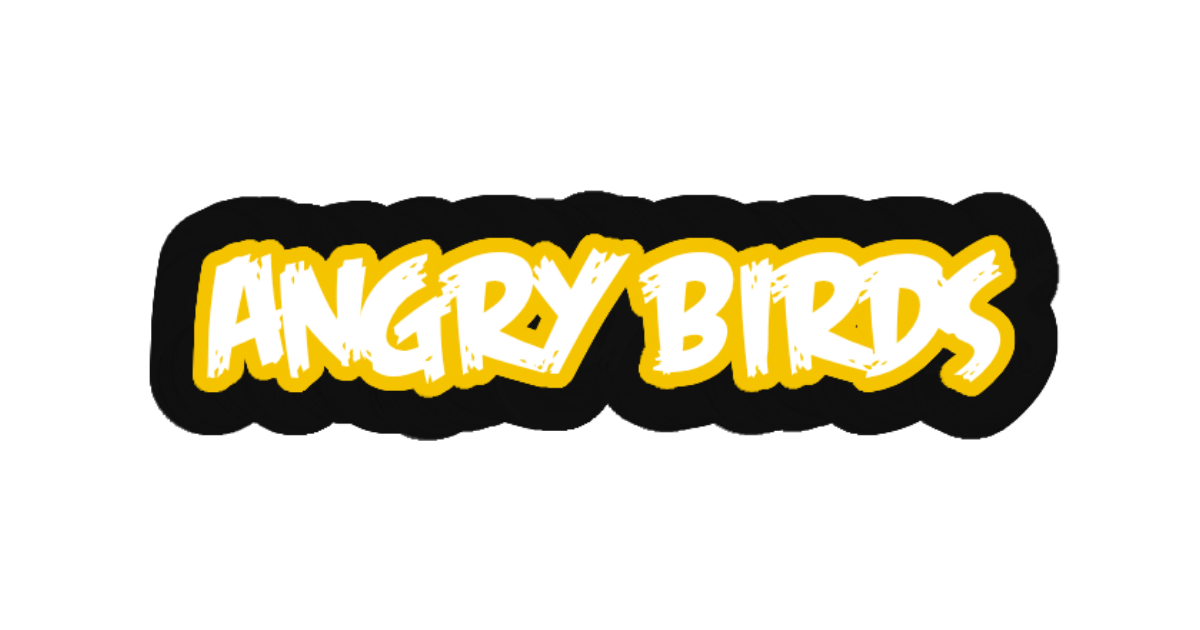 Angry Birds-style lettering rendered with Feast of Flesh BB