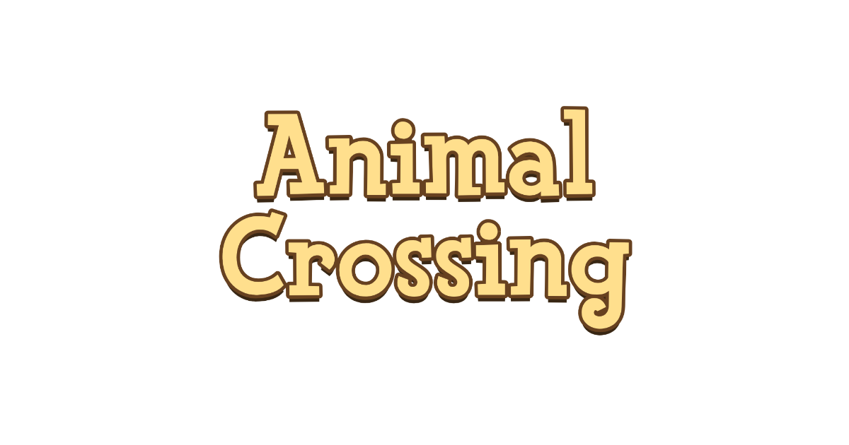 Animal Crossing-style lettering rendered with Fink Heavy