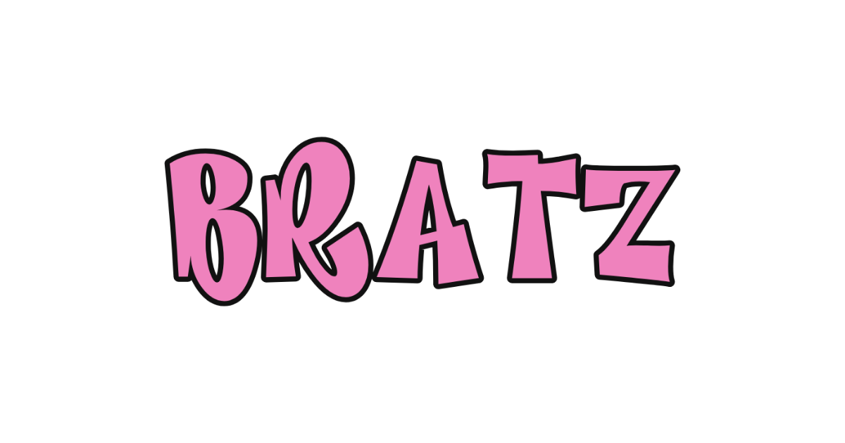 Bratz-style lettering rendered with Funkhouse