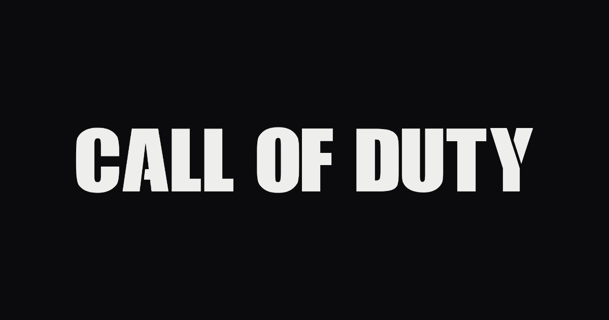 Call of Duty lettering