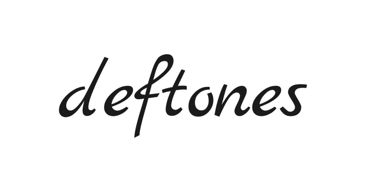 Deftones-style lettering rendered with Marck Script