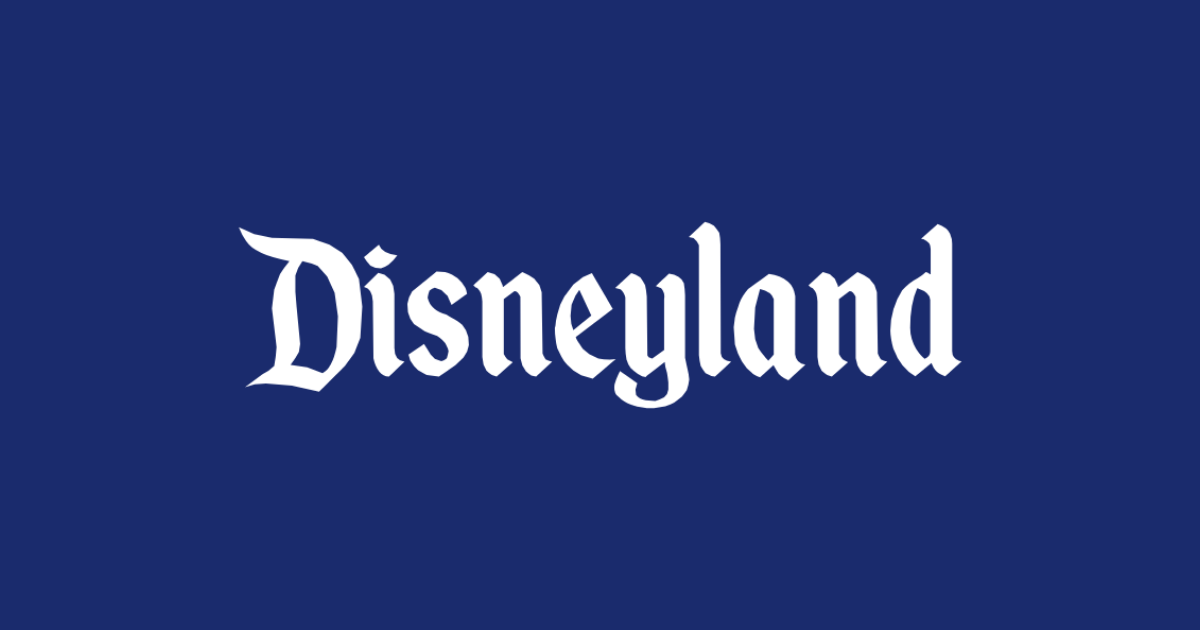 Disneyland lettering
