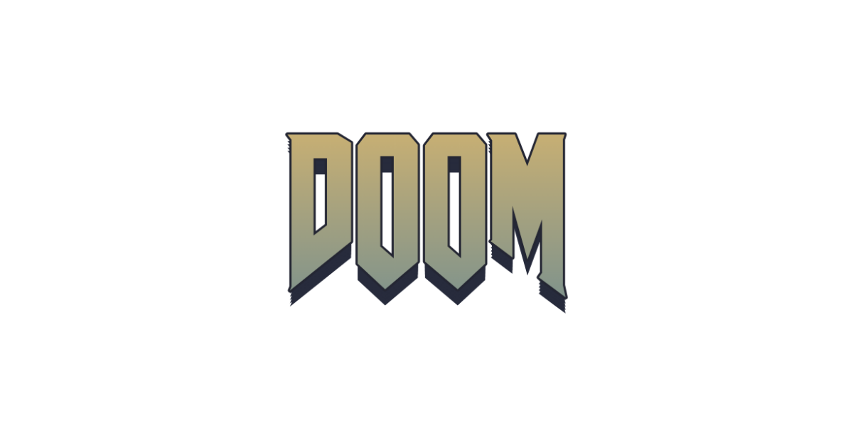 Doom-style lettering rendered with AmazDooM Left
