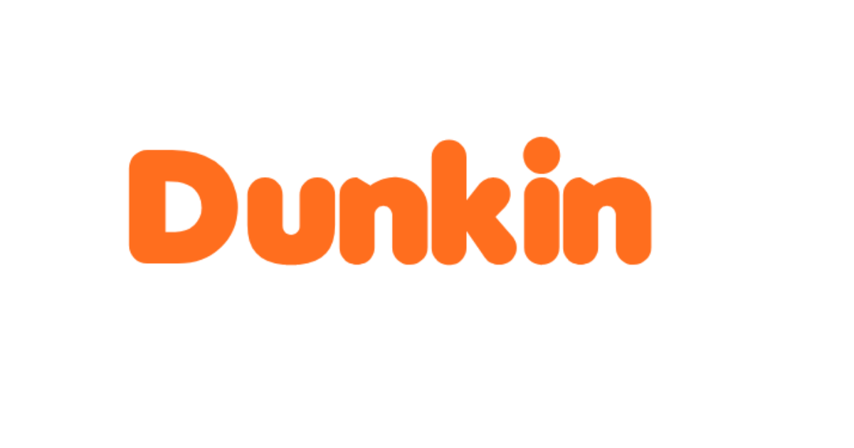 Dunkin' Donuts-style lettering rendered with Debussy