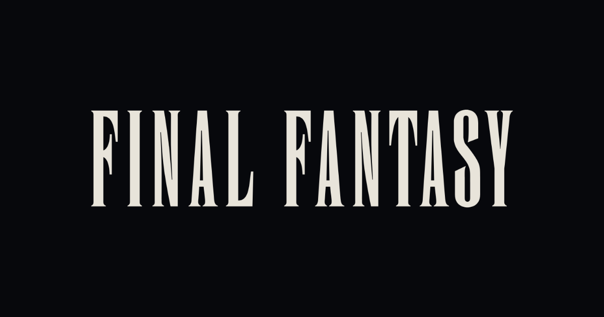 Final Fantasy-style lettering rendered with Enge Etienne