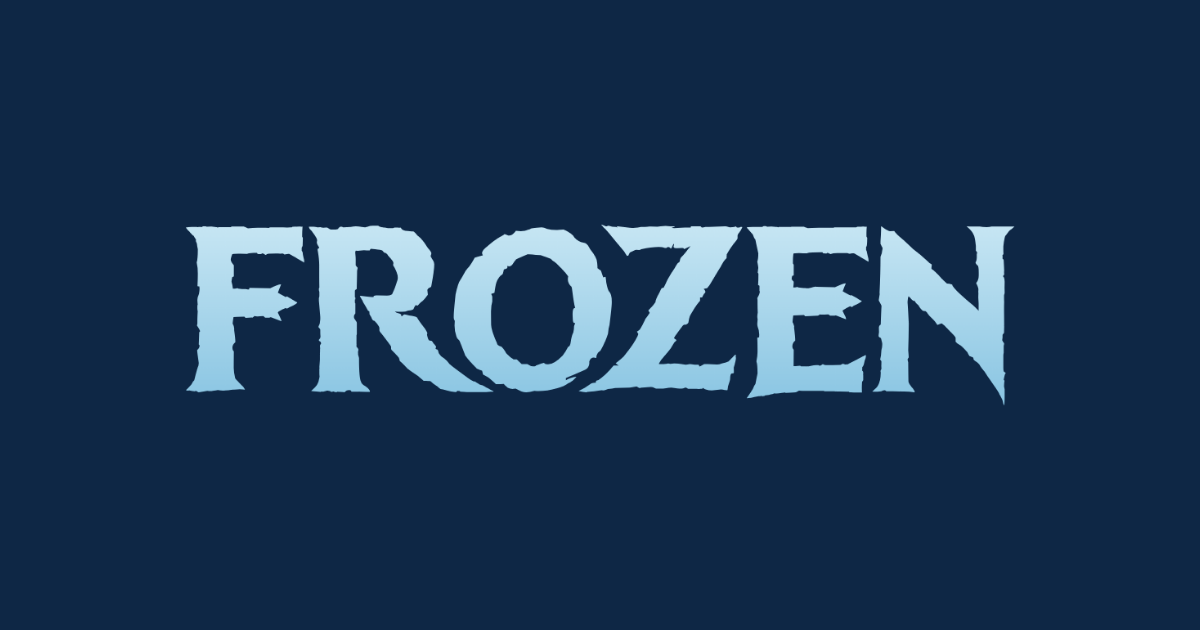Frozen-style lettering rendered with Ice Kingdom
