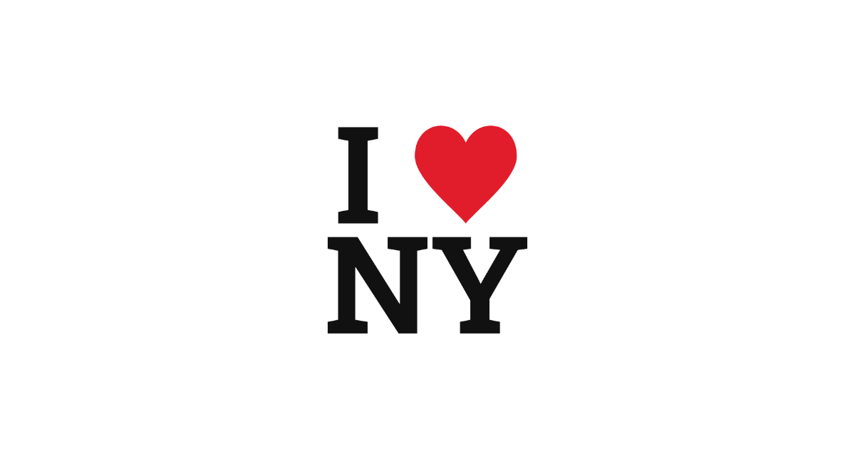 I Love New York-style lettering rendered with Roboto Slab