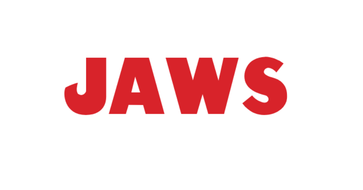 Jaws-style lettering rendered with Amity Jack
