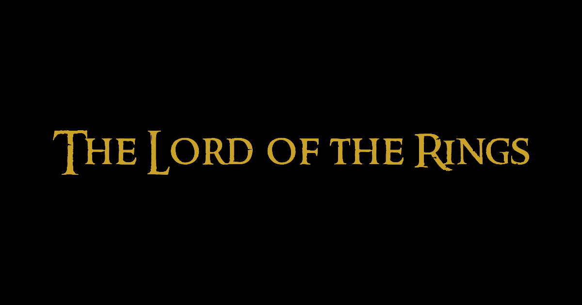The Lord of the Rings lettering