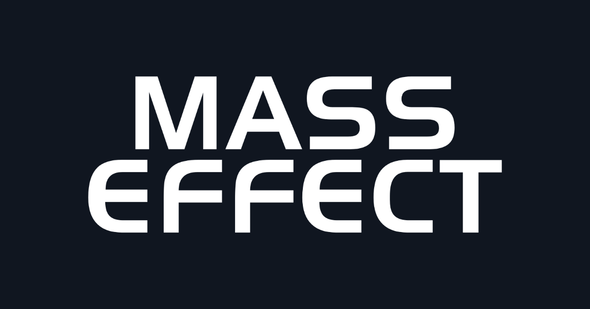 Mass Effect lettering