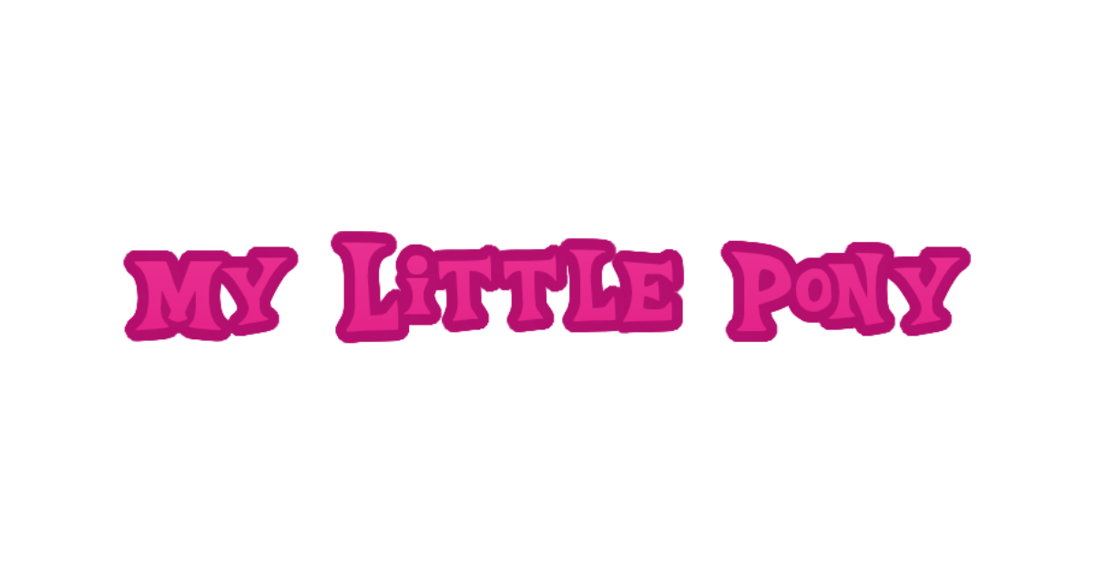 My Little Pony-style lettering rendered with Equestria