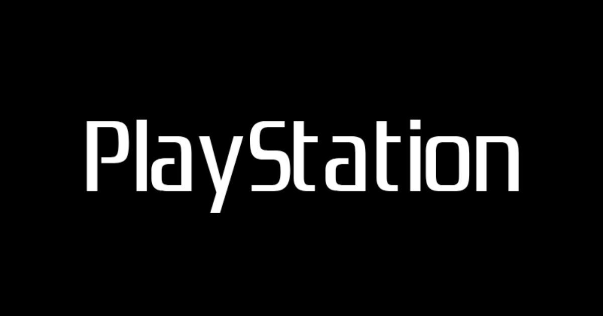 PlayStation-style lettering rendered with Zrnic
