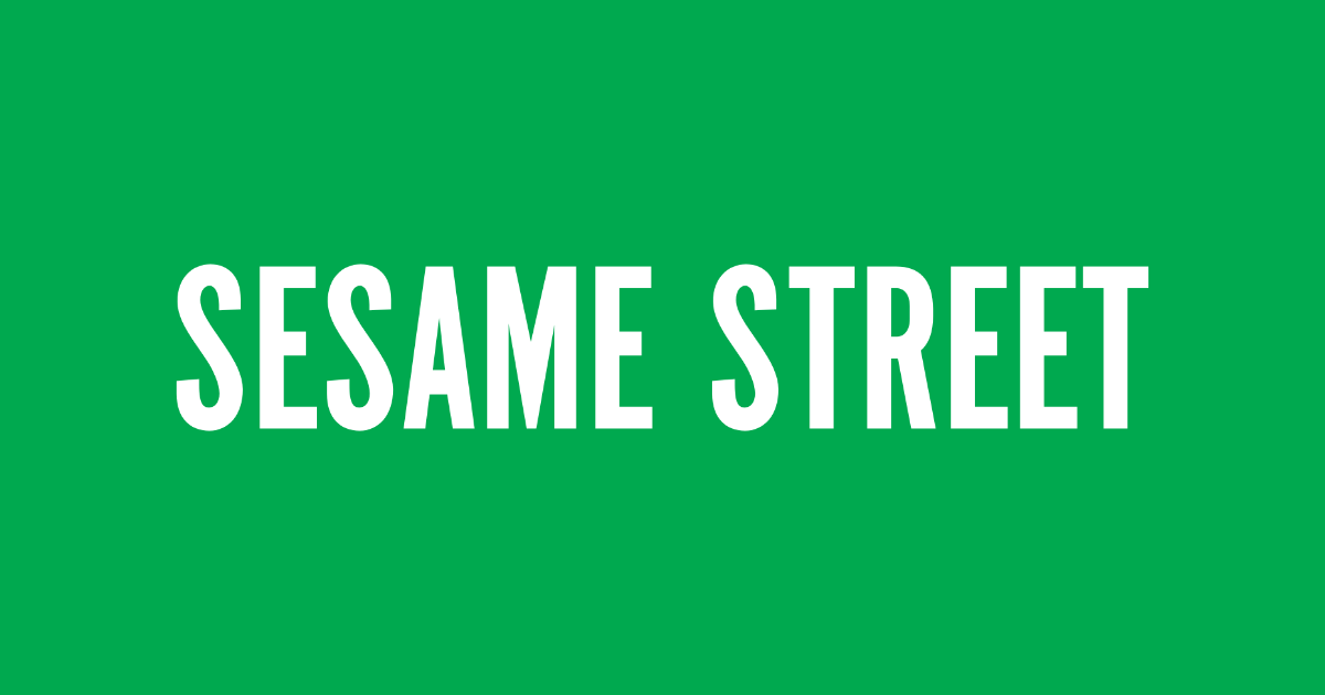 Sesame Street lettering
