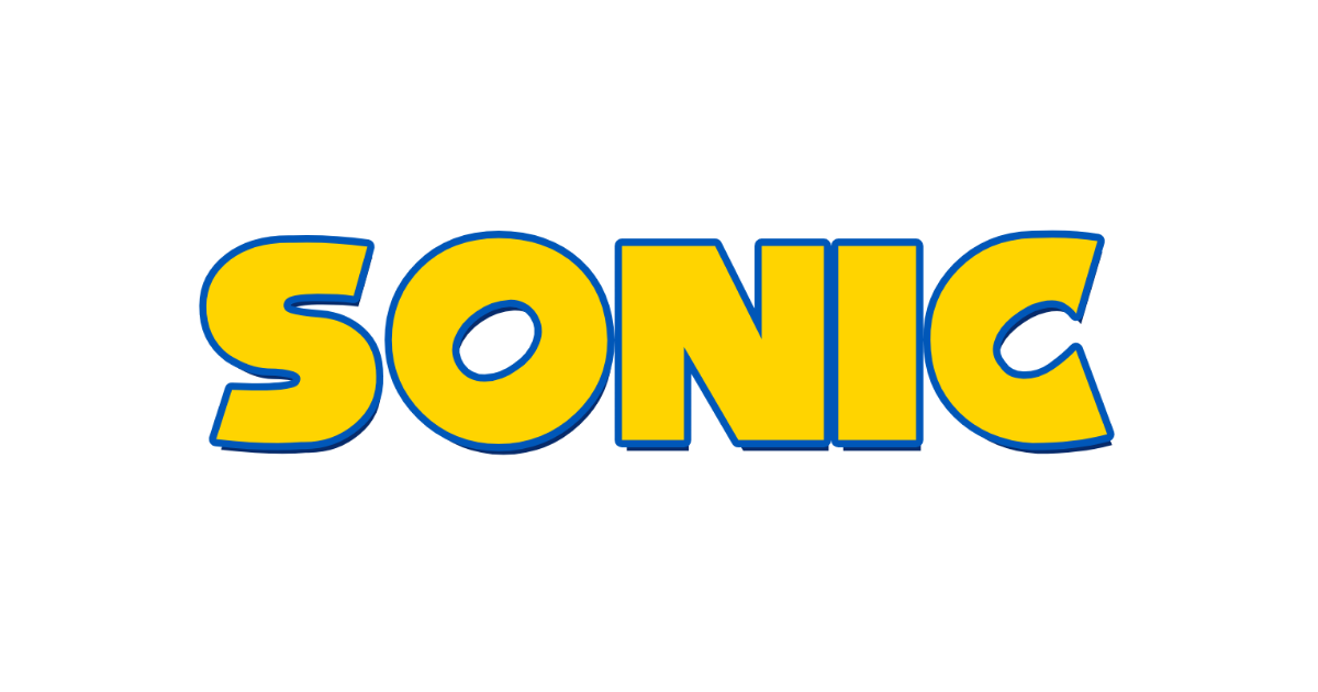 Sonic the Hedgehog-style lettering rendered with Nise Sega Sonic
