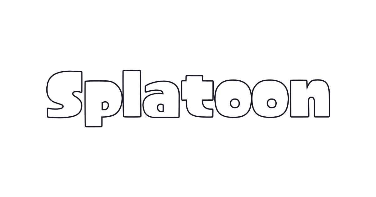Splatoon lettering