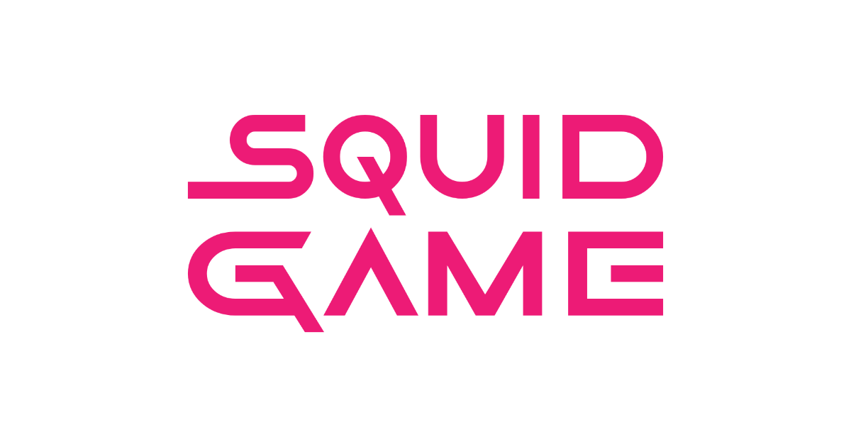 Squid Game-style lettering rendered with GameOfSquids-1GMVL
