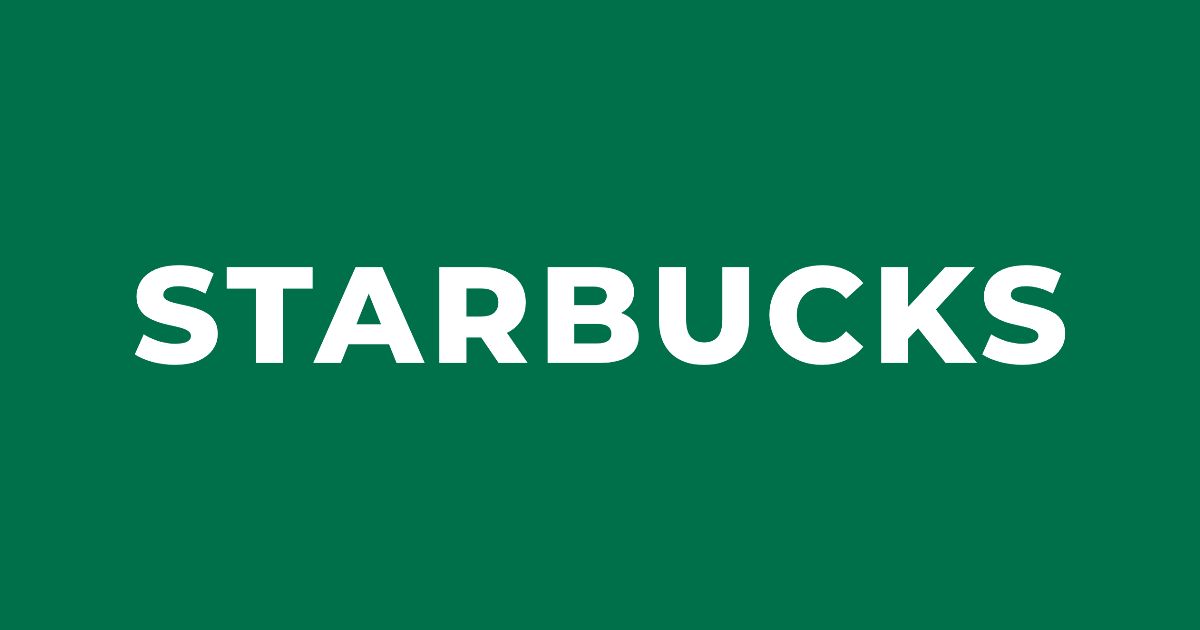 Starbucks lettering