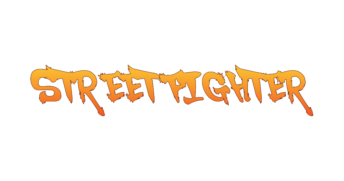 Street Fighter-style lettering rendered with SSF4 Abuket