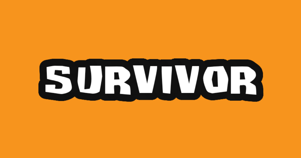 Survivor-style lettering rendered with Survivant