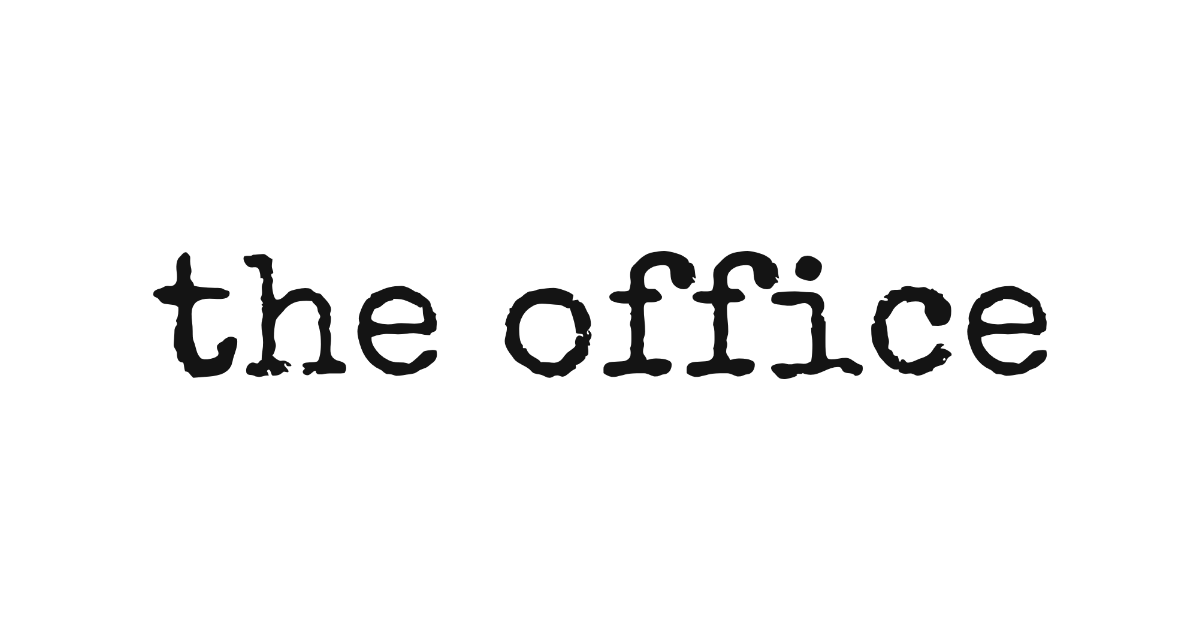 The Office-style lettering rendered with Special Elite