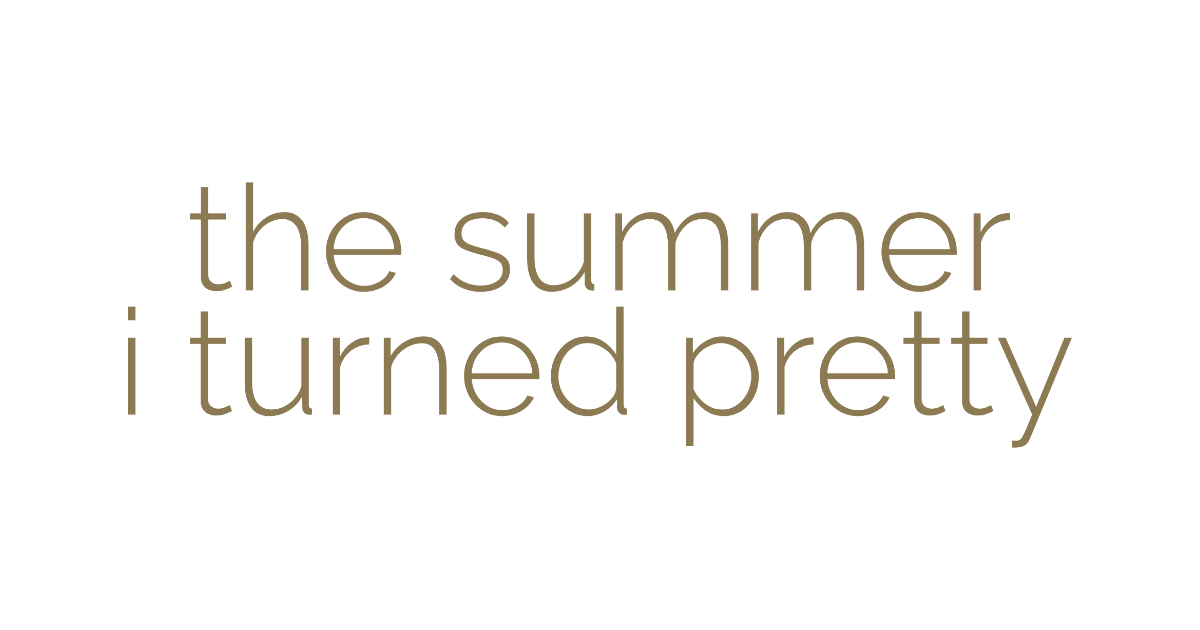 The Summer I Turned Pretty-style lettering rendered with Raleway